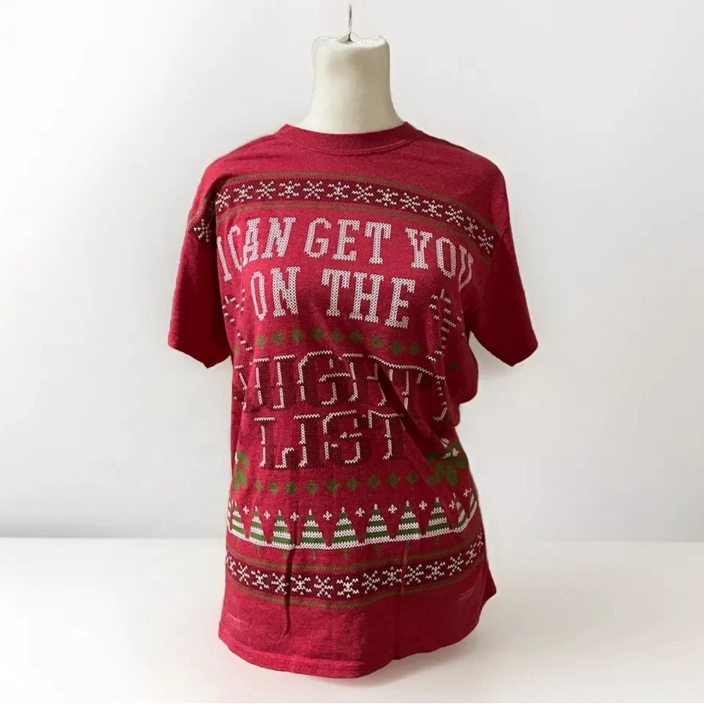 I Can Get You On The Naughty List Christmas Tshirt Size Small